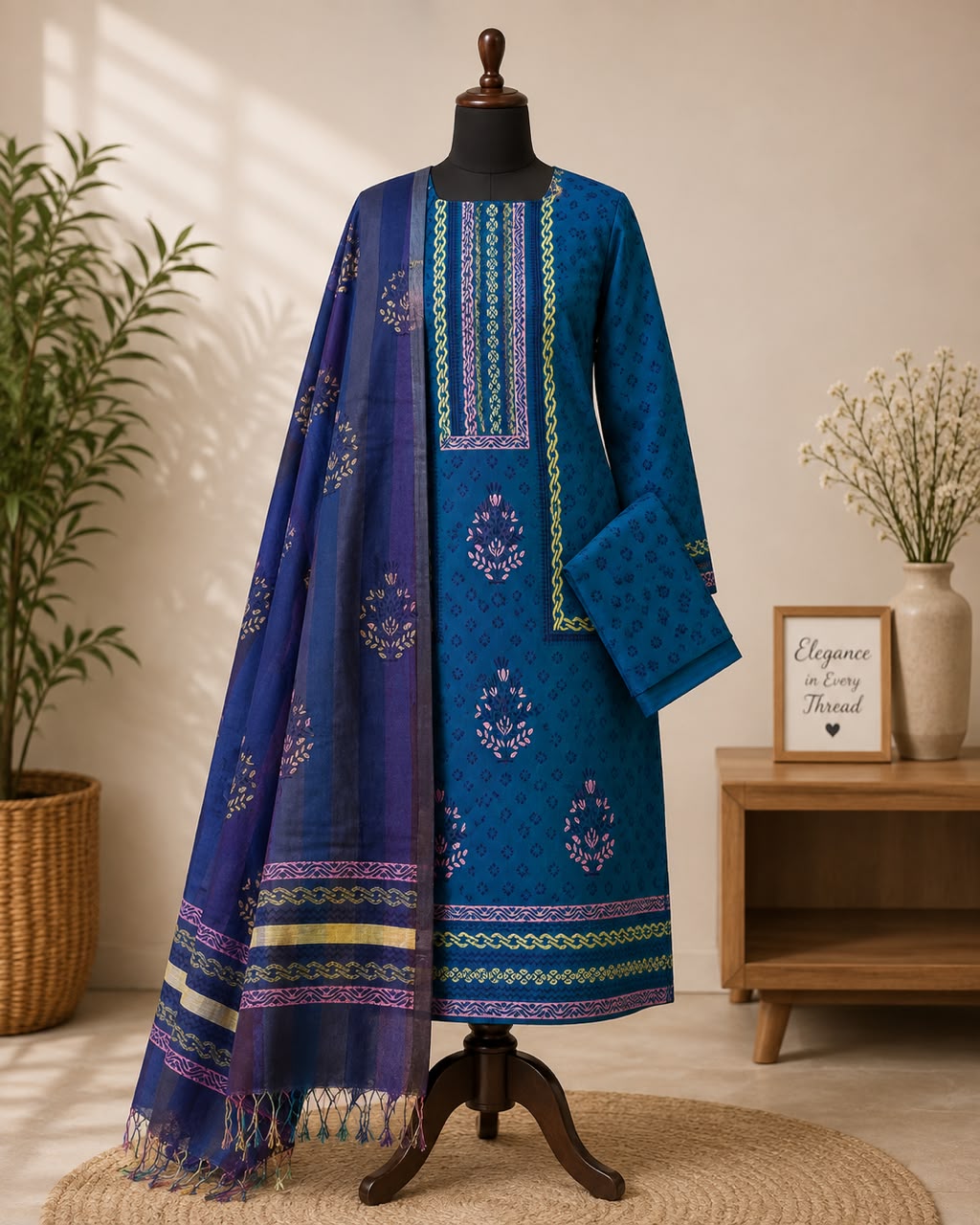 Nilambori Exclusive Block Three Pieces